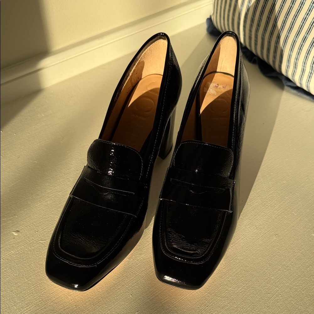 J. Crew Shiny Black Women's Loafers
